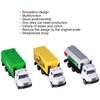 3pcs 1:50 Garbage Truck Models Set Plastic Alloy Sanitation Tanker
