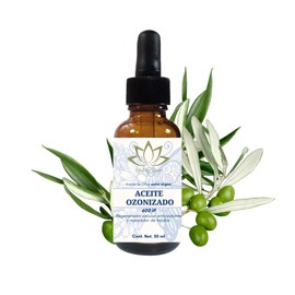 Aceite Ozonizado 600 IP regenera la piel antioxidante, disminuye arrugas, revitaliza, regenera, hidrata y suaviza la piel. (30 ML)