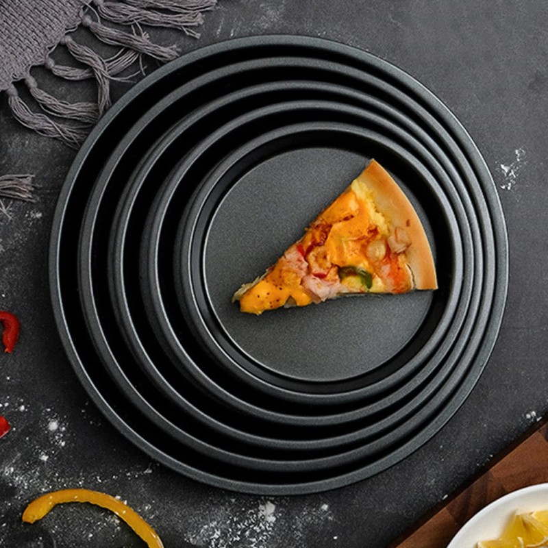Operitacx Non Stick Pizza Baking Tray Carbon Steel Baking Pan