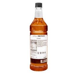 Monin - Caramel Syrup, Rich and Buttery, Great for Desserts, Coffee, and Cocktails, Gluten-Free, Non-GMO (1 Liter, 2-Pack)