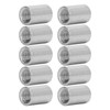 10Pcs Coupling Nut Round Rod Connector Female Thread 304 Stainless
