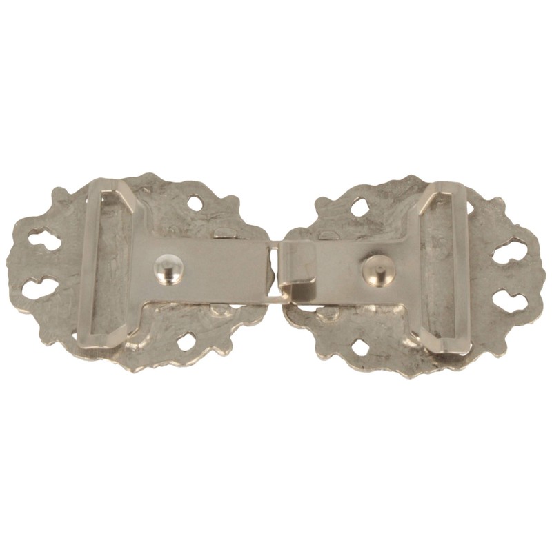 Breiter Dirndl Buckle Clasp, Traditional Apron Clasp, Metal with Flower,