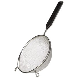 Fackelmann Metal/Plastic Strainer, Tinplate Black/Silver, 34 x 16 x 7 cm