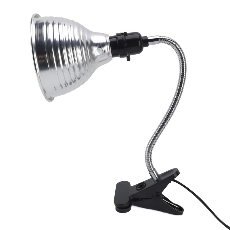 Reptile Heat Lamp Fixture Adjustable Rotate Clamp for Pet Heating