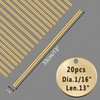 Brass Brazing Rods 1/16"X 13", 20 Sticks Turning Brass Solder，Solid
