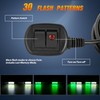 Nilight 40LED Green White Emergency Strobe Traffic Advisor Light Bar