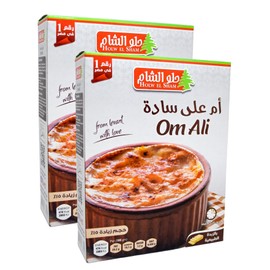 Holw El Sham Om Ali From Levant With Natural Butter Is One Of The Most Famous Sweets In The Arab Omali Um Umm Oumm Ali Is Egyptian Dessert Halal (2 Pack = 9.88 oz / 280 gm) حلو الشام أم على ساده حلال