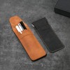 NINVVS 2 Pieces Pen Case, PU Leather Pen Case, Handmade