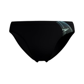 Speedo Men's Medley Logo 7cm Brief Swim Trunks Swimmers Green Size 34