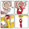 KUAFU Universal Forklift Lifting Hook 4800 LBS Capacity Forklift Lifting