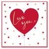 Design By Violet Love You Heary Greeting Card Valentines Day
