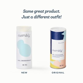 Esembly Pail Deodorant, Shakable Powder Deodorizer for Diaper Pails, Keeps Diapers, Gym Clothes and Dirty Laundry Smelling Fresh, Scents of Rosemary, Lemon and Grapefruit, 4oz