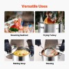 53QT Stainless Steel Stockpot with Lid Handle for Kitchen Cooking
