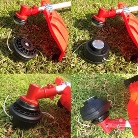 FUMHEUF Aluminum Trimmer Head Twister Bump Feed Line Trimmer Head Whipper Snipper Universal for Straight Shaft String Trimmer Brush Cutter