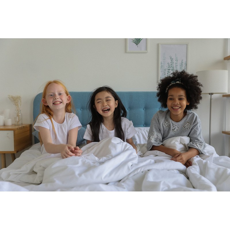 Living Bamboo Fitted Sheet for Cot 90x140-5 Colours Available (White)