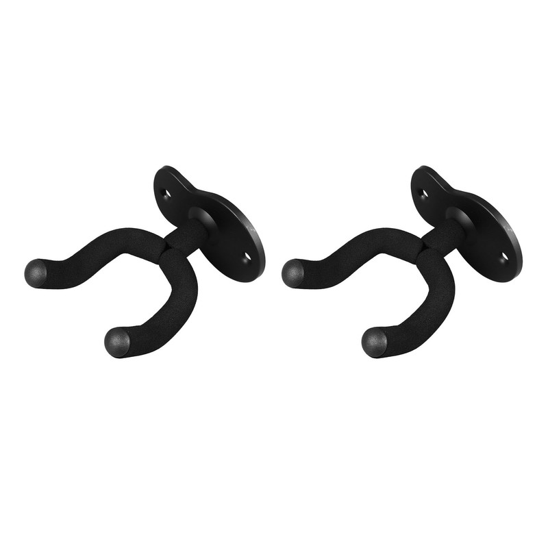 2PCS Guitar Wall Mount Hanger Metal Multifunctional Guitar Hangers Hook