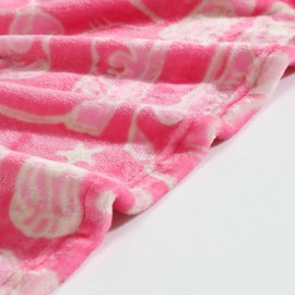 Wrangler - Throw Blanket, Super Soft Premium Plush Bedding, Western Home Decor, Oeko-Tex Certified (Knockin Boots Pink, 50 x 60)