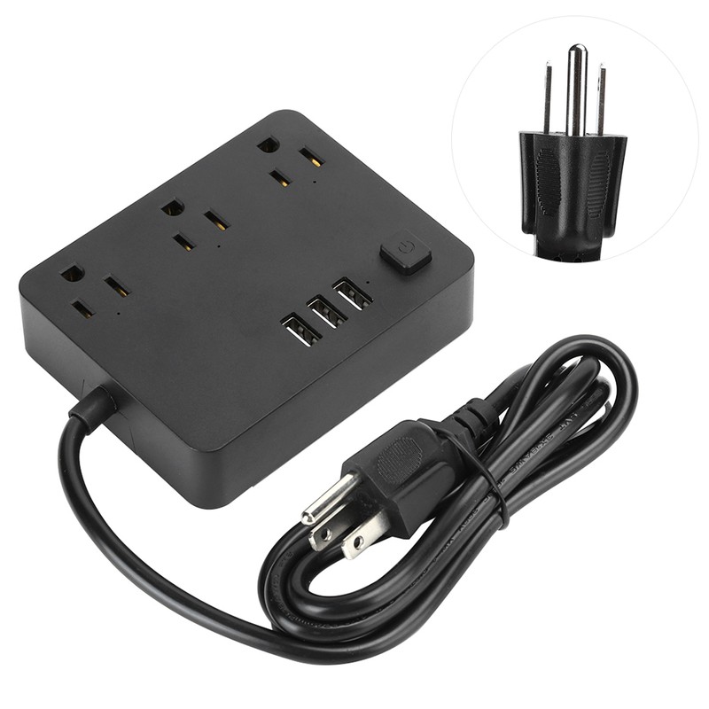 Desktop Smart Fast Charging Power Strip with 3 Outlet 3