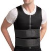 DeerLuxe Sauna Suit Compression Vest Abdominal Training Belt, Black, L
