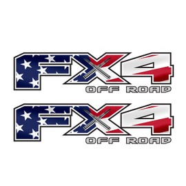 FX4 Off Road Decal USA Black Flag Replacement Sticker (FX4 Off Road Decal USA Flag Replacement Sticker)