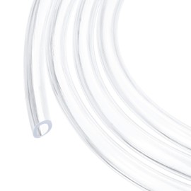 Rebower 3/16" x 5/16" Clear Plastic PVC Tubing 100ft Flexible Vinyl Tube, [for Garden Irrigation, Water Hose, Fish Tank, Aquarium] - 4.8x7.9mm