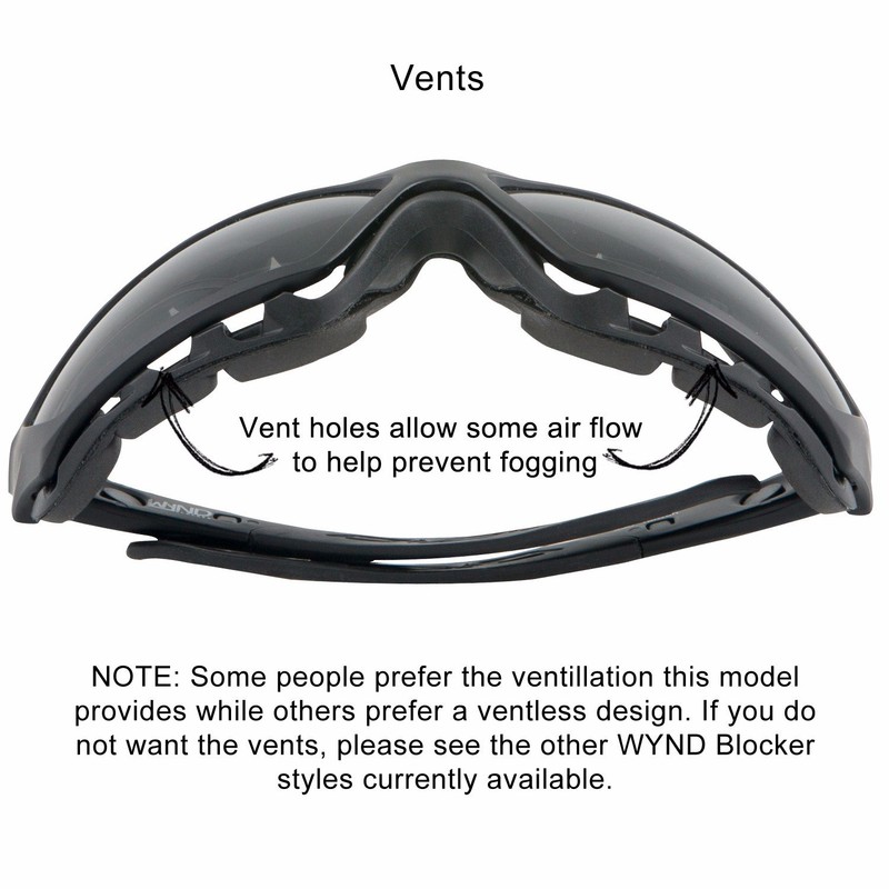WYND Blocker Polarized Riding Sunglasses Extreme Sports Wrap Motorcycle Glasses