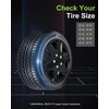 SCITOO(4-Pack) Stylish 15-Inch Black hubcaps, Compatible with Various Vehicles, Easy