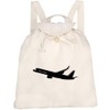 Azeeda 'Airplane' Canvas Rucksack/Backpack (RK00000741)