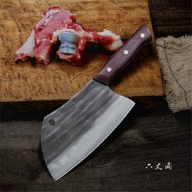 Hunters Serbian Kitchen Knife Handmade Forged Chef Knives Full Tang Butcher Knife Outdoor Meat Slicing Vegetable Cleaver for BBQ Hunting Camping