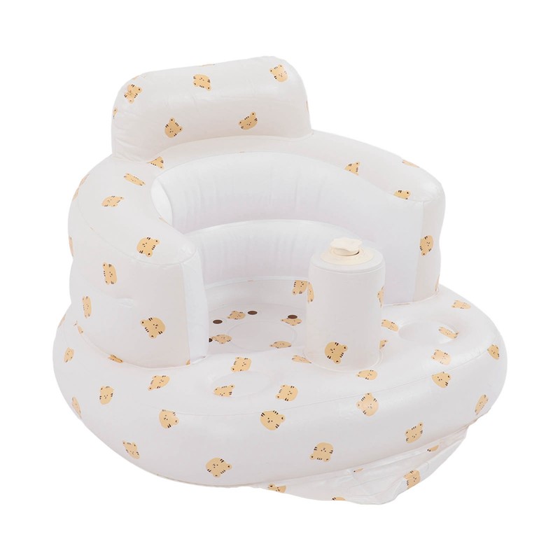 Baby Inflatable Bathing Seat Soft PVC Cartoon Animal Pattern Baby