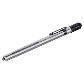 Streamlight 65012 Stylus 11-Lumen White LED Pen Light with 3 AAAA Alkaline Batteries, Silver
