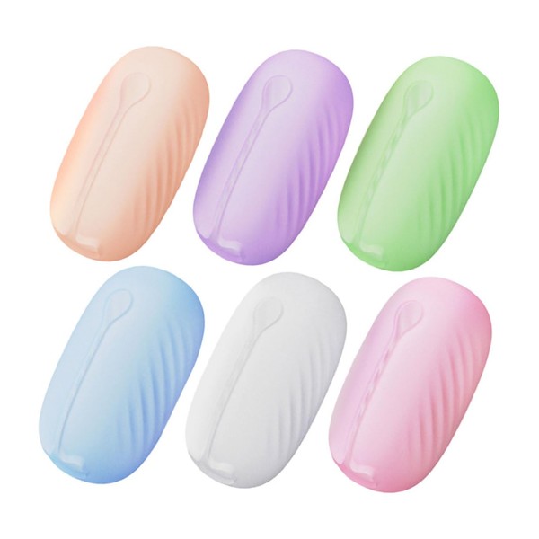 PACKOVE 6pcs Silicone Toothbrush Caps Travel Toothbrush Holders Protective Covers