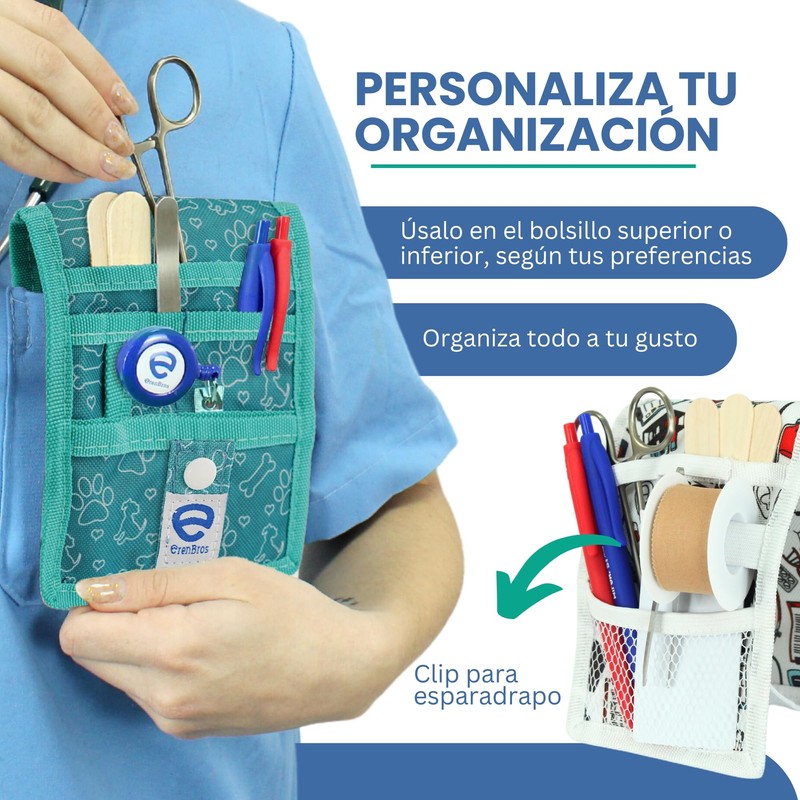 ErenBros® Nurse Pocket Holder with Magnet Organizer Pocket Desk Accessories