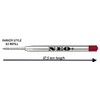 High-Quality Metal Ballpoint Pen Refills, Heavy-Duty, Medium Size, Also Suitable