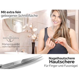 Fine Cuticle Scissors with Curved Blade – Stainless Steel