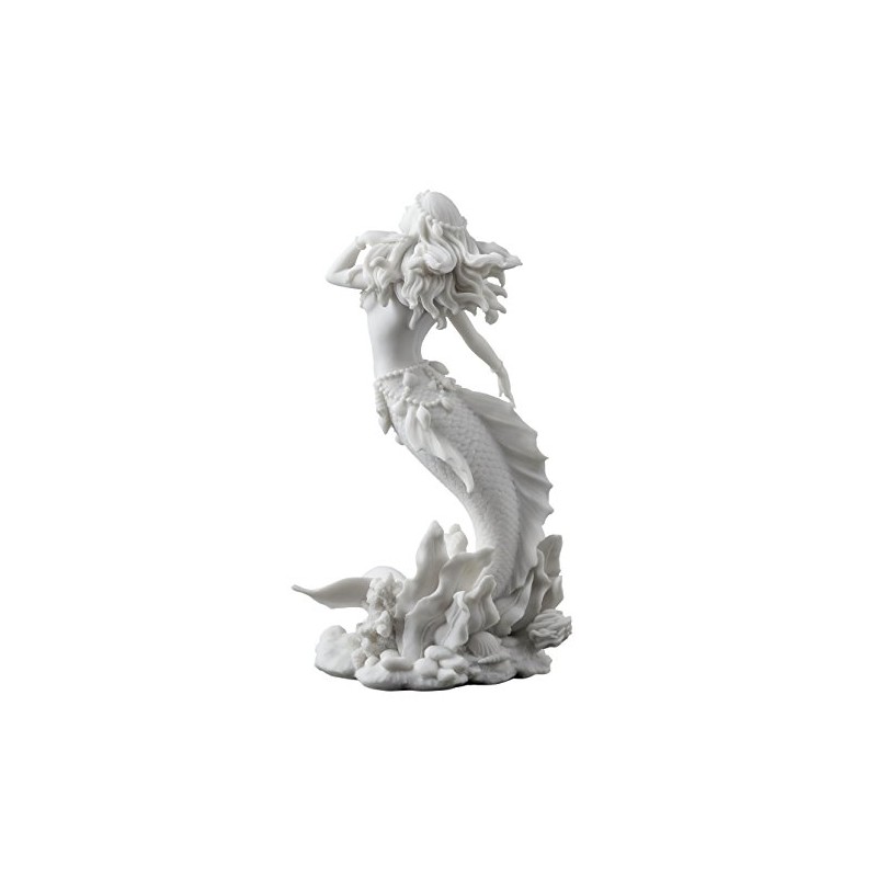 Beautiful Mermaid Rising from Sea Statue Sculpture Figurine