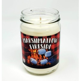 Marshmallow Fireside Scented Candle Soy Wax 12oz Candle - S&M Candle Factory (12oz)