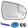 EAP Passenger Side Mirror Glass Compatible with Lincoln MKX 2016-2018,