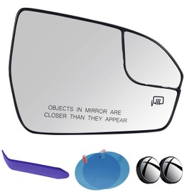 EAP Passenger Side Mirror Glass Compatible with Lincoln MKX 2016-2018, MKC 2015-2019, Nautilus 2019-2023, Heated, EJ7Z17K707A