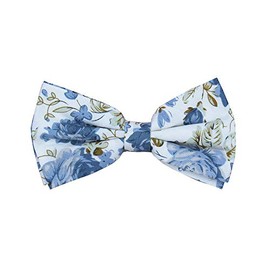 JESLANG Men's Cotton Bowties Printed Floral Neck Bow Tie, 3, One Size