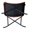 cuero Melton Leather Stool Side Stich Classical Side Stich Stool