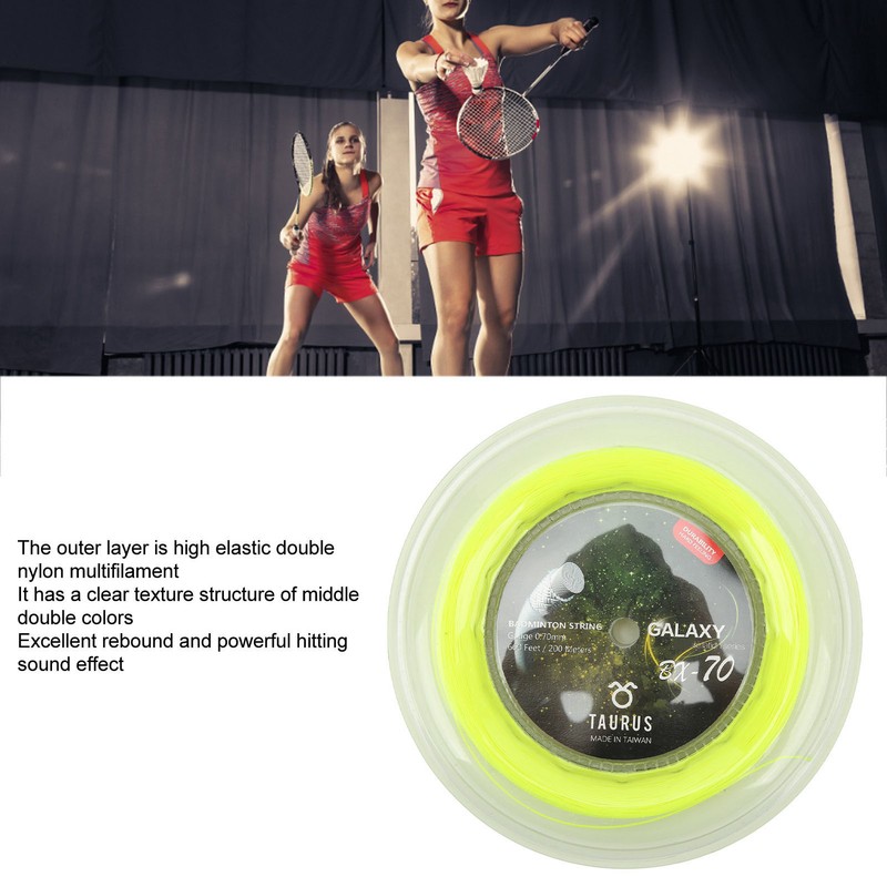 POWERTI BX70 Badminton Rackets String High Elastic Nylon Badminton Racquet