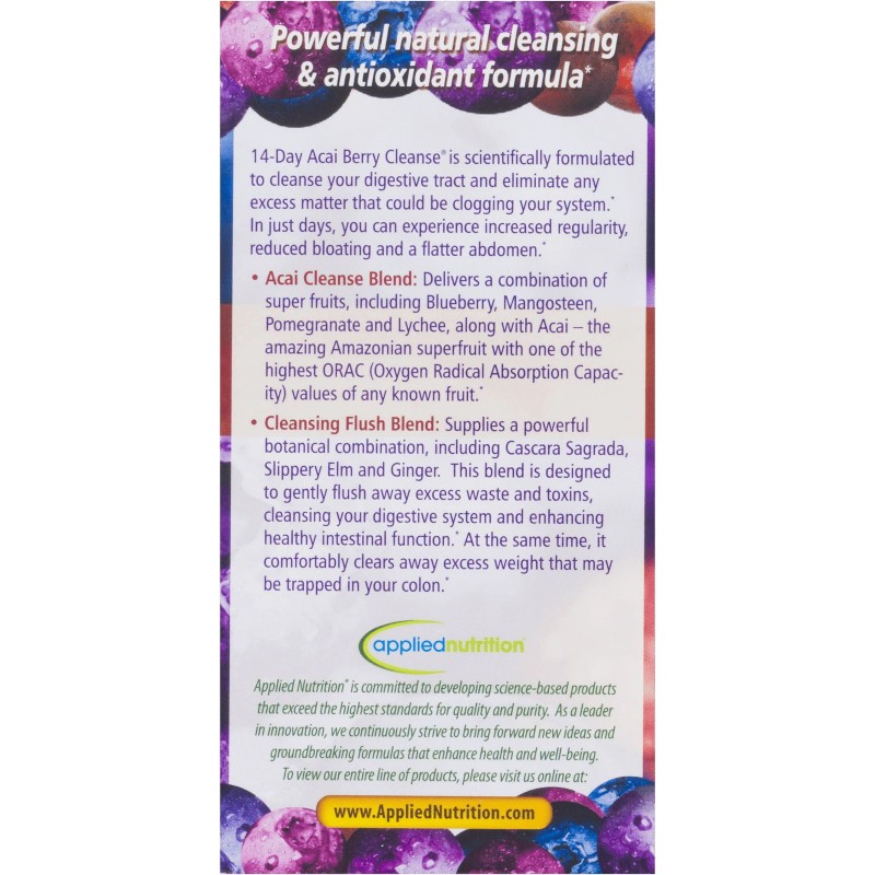 Applied Nutrition Acai Berry 14 Day Cleanse, 56 Count, 4
