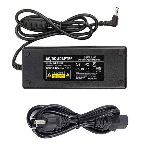 52V 3A Power Supply Adapter - COOLM AC DC 52