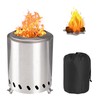 Table Fire Pit with Stand, Low Smoke Mini Fire Pit