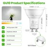 TJOY GU10 LED Light Bulbs Non-Dimmable, 4W, 5000K Daylight White,