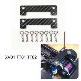 OSE Tamiya XV-01 TT-01 TT-02 Magnetic Body Mount Modification Parts, Carbon, Durable, Lightweight, Magnetic Fixing Plate, Parts, Accessories