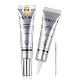 SAVILAND Advanced Nail Glue Remover: 2PCS Gentle Removal Press On Nail Remover Efficient Nail Glue Remover For Press-On Nails Plant-Based Fake Nail Remover Portable Press On Remover Diynailremoval
