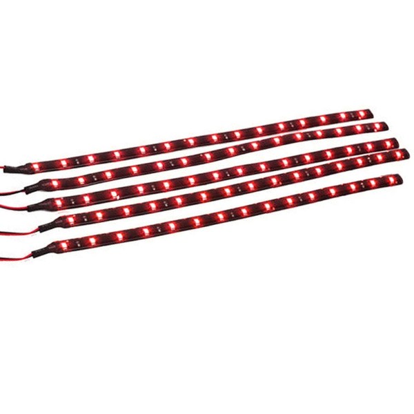 Mintice™ 5 X Red 12V 15 Led 30cm Car Auto
