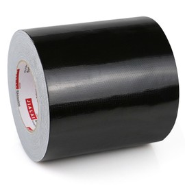 JIALAI HOME 6" Duct Tape, Heavy Duty 6 inch x 55 yds (164 ft) Wide Black Duct Tape, Waterproof, UV Resistant for Crafts, Home Improvement, Repairs, & Projects